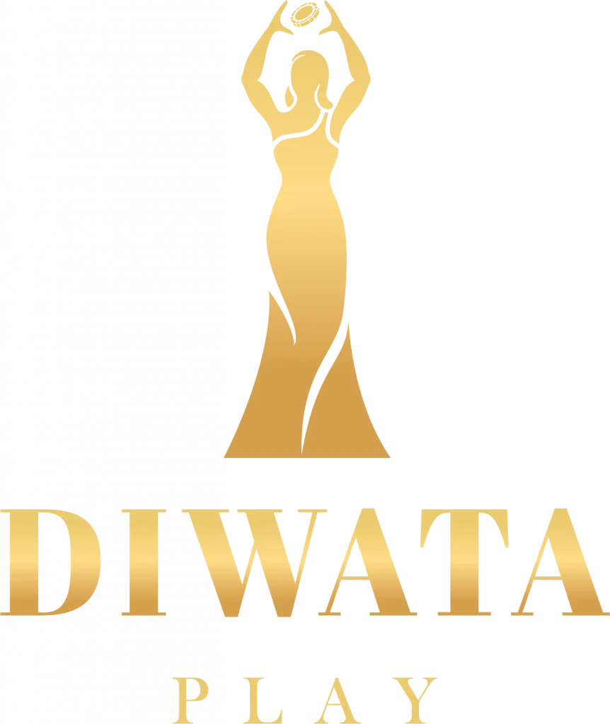 Diwata Play logo, featuring a gold trophy-like emblem with the brand name below in gold letters.